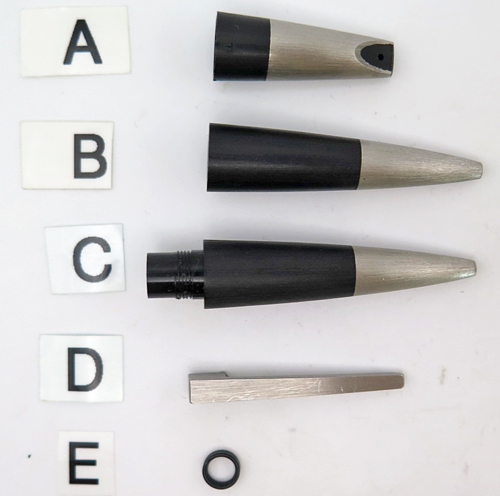 ITEM #LAMY 2000 PARTS: INCLUDES SECTIONS FOR FOUNTAIN PENS & BALLPOINTS, SEALS & CLIP.